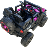 Montable Electrico Tipo Jeep 2188, Llantas De Goma, 4x4, Control (Rosa Metálico)