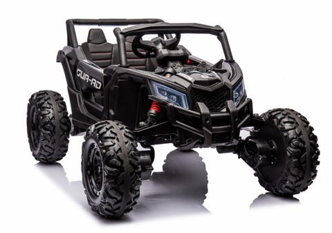 Montable 105 Todo Terreno 24v 4x4 (Negro) llanta de goma Con Control Remoto