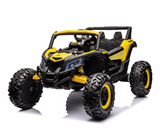 Montable 105 Todo Terreno 24v 4x4 (Amarillo) , llantas de goma, Con Control Remoto