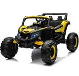 Montable 105 Todo Terreno 24v 4x4 (Amarillo) , llantas de goma, Con Control Remoto