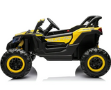 Montable 105 Todo Terreno 24v 4x4 (Amarillo) , llantas de goma, Con Control Remoto