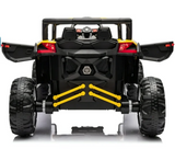 Montable 105 Todo Terreno 24v 4x4 (Amarillo) , llantas de goma, Con Control Remoto