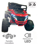Montable Mini Canam 4x4 llantas de goma, con control remoto (Rojo)