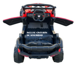 Montable Mini Canam 4x4 llantas de goma, con control remoto (Rojo)