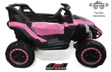Montable Mini Canam 4x4 llantas de goma, con control remoto (Rosa)