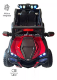 Montable Electrico Tipo Jeep 2188, Llantas De Goma, 4x4, Control (cereza)