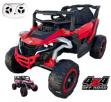 Montable Mini Canam 4x4 llantas de goma, con control remoto (Rojo)