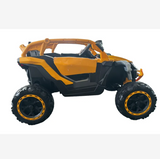 Montable Electrico 12v Mini Canam Base 4x4 Control Remoto (Amarillo)
