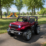 Montable Mini Rubicon 4x4 llantas de goma, con control remoto (Rojo)