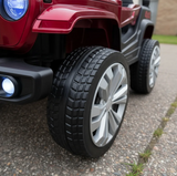 Montable Mini Rubicon 4x4 llantas de goma, con control remoto (Rojo)