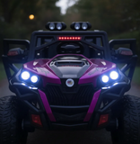 Montable Electrico Tipo Jeep 2188, Llantas De Goma, 4x4, Control (Rosa Metálico)