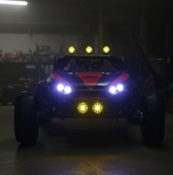 Montable Super Buggy 4x4 llantas de goma, con control remoto (Rojo)