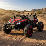 Montable Super Buggy 4x4 llantas de goma, con control remoto (Rojo)