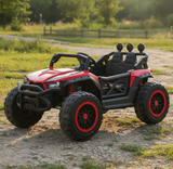 Montable Super Buggy 4x4 llantas de goma, con control remoto (Rojo)