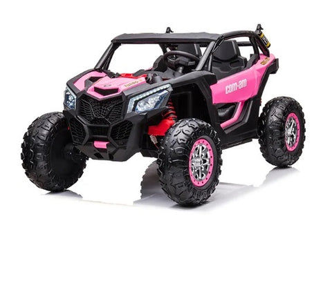 Montable 2118 Todo Terreno 24v 4x4 (Rosa) llanta de goma Con Control Remoto